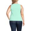 Lands’ End Women’s Pointelle Rib UNeck Tank(Frosted Mint)