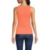 Lands’ End Women’s Pointelle Rib UNeck Tank(Papaya Orange)