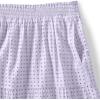 Lands’ End Women’s Poplin Elastic Waist Tiered Midi Skirt(Lilac Frost)