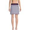 Lands’ End Women’s Quick Dry Board Skort Swim Skirt(Black Berry Medallion)