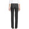 Lands’ End Women’s Recover High Rise Straight Leg Blue Jeans(Black Stone Wash)