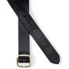 Lands’ End Women’s Reversible Denim Belt(Black/Dark Brown)