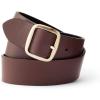Lands’ End Women’s Reversible Denim Belt(Black/Dark Brown)