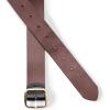Lands’ End Women’s Reversible Denim Belt(Black/Dark Brown)