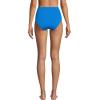 Lands’ End Women’s Ribbed Smoothing High Waisted Bikini Bottoms(Bright Cerulean)