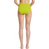 Lands’ End Women’s Ribbed Smoothing High Waisted Bikini Bottoms(Bright Lime)