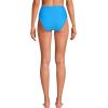 Lands’ End Women’s Ribbed Smoothing High Waisted Bikini Bottoms(Freshwater Blue Ottoman)