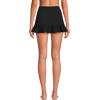 Lands’ End Women’s Ruffle Hem Mini Swim Skirt(Black)