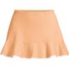Lands’ End Women’s Ruffle Hem Mini Swim Skirt(Orange Mist/White)