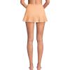 Lands’ End Women’s Ruffle Hem Mini Swim Skirt(Orange Mist/White)