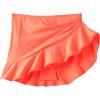 Lands’ End Women’s Ruffle Hem Mini Swim Skirt(Papaya Orange)