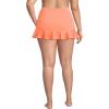Lands’ End Women’s Ruffle Hem Mini Swim Skirt(Papaya Orange)