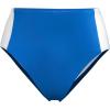 Lands’ End Women’s Seamed High Waisted Bikini Bottoms(Bright Cobalt Blue/White)