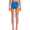 Lands’ End Women’s Seamed High Waisted Bikini Bottoms(Bright Cobalt Blue/White)