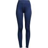 Lands’ End Women’s Silk Interlock Long Underwear Leggings Pants(Deep Sea Navy)