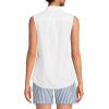 Lands’ End Women’s Sleeveless No Iron Shirt(White)
