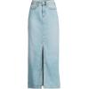 Lands’ End Women’s Soft Denim Maxi Skirt(Breeze Blue Wash)