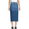 Lands’ End Women’s Soft Denim Midi Column Skirt(Indigo Tide Blue)