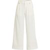Lands’ End Women’s Soft Polish High Rise Wide Leg Crop Pants(Ivory)
