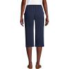 Lands’ End Women’s Sport Knit High Rise Elastic Waist Capri Pants(Radiant Navy)