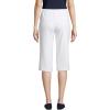 Lands’ End Women’s Sport Knit High Rise Elastic Waist Capri Pants(White)