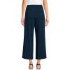 Lands’ End Women’s Sport Knit Pull On Drawstring Wide Leg Crop Pants(Radiant Navy)