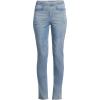 Lands’ End Women’s Starfish High Rise Knit Denim Straight Jeans(Light Brook)