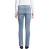 Lands’ End Women’s Starfish High Rise Knit Denim Straight Jeans(Light Brook)