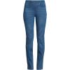 Lands’ End Women’s Starfish High Rise Knit Denim Straight Jeans(Medium Sea Blue)