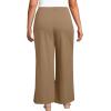 Lands’ End Women’s Starfish High Rise Palazzo Pants(Dark Jute Brown)