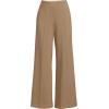Lands’ End Women’s Starfish High Rise Palazzo Pants(Dark Jute Brown)