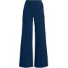 Lands’ End Women’s Starfish High Rise Palazzo Pants(Deep Sea Navy)