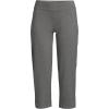 Lands’ End Women’s Starfish Mid Rise Pull-On Crop Pants(Charcoal Heather)
