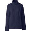 Lands’ End Womens Thermacheck 100 Fleece Jacket True Navy Tall Small