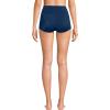 Lands’ End Women’s Tugless High Waisted Swim Boy Shorts(Deep Sea Navy)