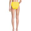 Lands’ End Women’s Tugless Quickdry High Waisted High Leg Bikini Bottoms(Vivid Lemon)