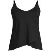 Lands’ End Women’s Tulip Hem Tankini Top(Black)