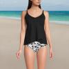 Lands’ End Women’s Tulip Hem Tankini Top(Black)