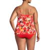 Lands’ End Women’s Tulip Hem Tankini Top(Daylily Red Multi Floral)