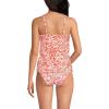Lands’ End Women’s Tulip Hem Tankini Top(Orange Mini Tropic Leaves)