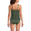 Lands’ End Women’s Tulip Hem Tankini Top(Rich Olive Green)