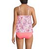 Lands’ End Women’s Tulip Hem Tankini Top(Wood Lily Multi Floral Paisley)