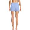 Lands’ End Women’s Woven Packable 3″ Dolphin Hem Swim Cover-up Shorts(Soft Cloud Blue)