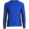 Lands’ End mens Long Sleeve Swim Tee Rash Guard(Blue)