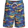 Lands’ End B Swim Trunks Navy Multi Sharks Kids Medium