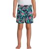 Lands’ End Boys Active Stretch Quick Dry UPF 50 Swim Trunk(Deep Sea Navy/Rosella Floral)