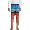 Lands’ End Boys Active Stretch Quick Dry UPF 50 Swim Trunk(Multi Mixed Stripe)