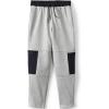 Lands’ End Boys Basic Iron Knee Fleece Jogger(Gray Heather)