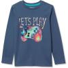 Lands’ End Boys Graphic T Shirt(Bering Sea Blue Lets Play)