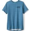 Lands’ End Boys Performance Tee Shirt(Blue Space Dye)